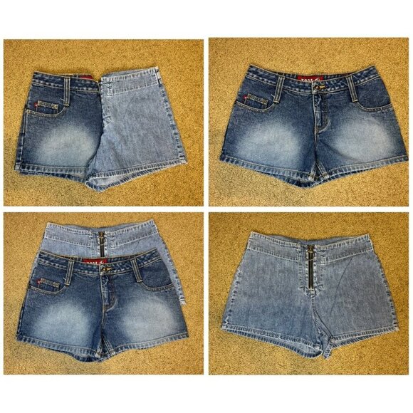 ZANADI Pants - VTG Womens Denim Jean Mid Rise Shorts Lot Of 2 Travel Beach Preppy Y2k 90s Sz 6